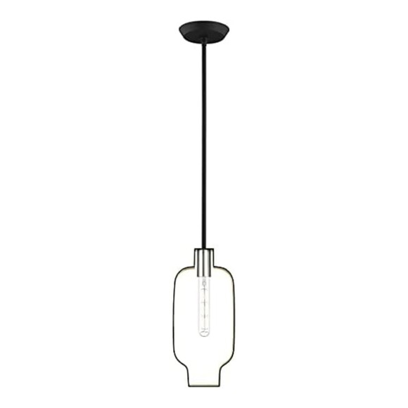Livex Lighting 45512 Meadowbrook 1 Light 7"W Abstract Mini - Black - Picture 2 of 11
